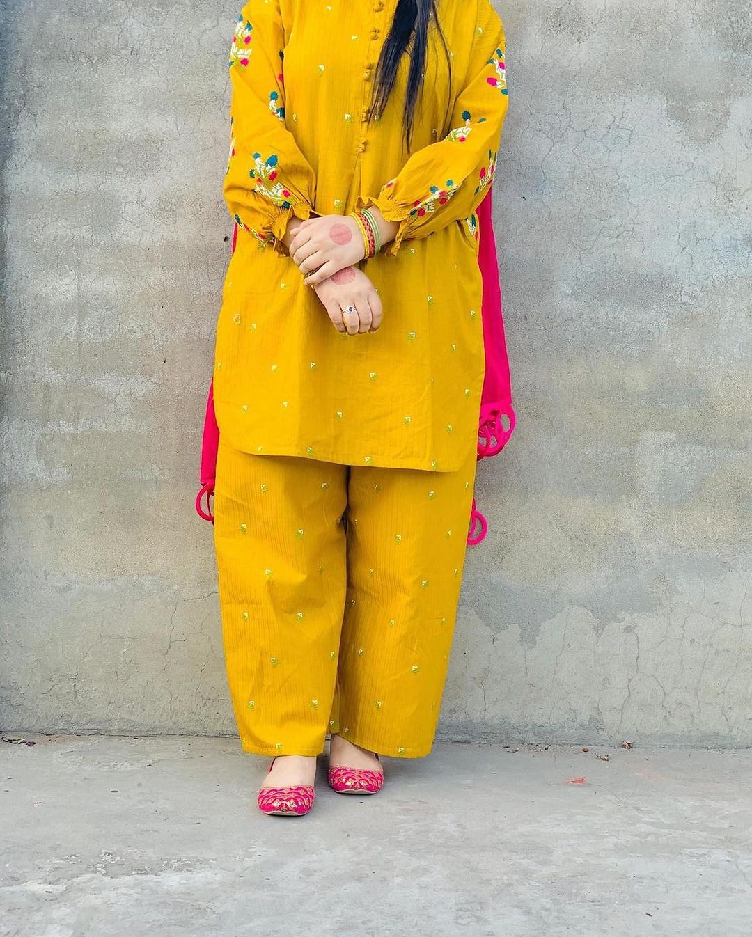 BURAAQ PLAZZO EMBROIDERY 2PC