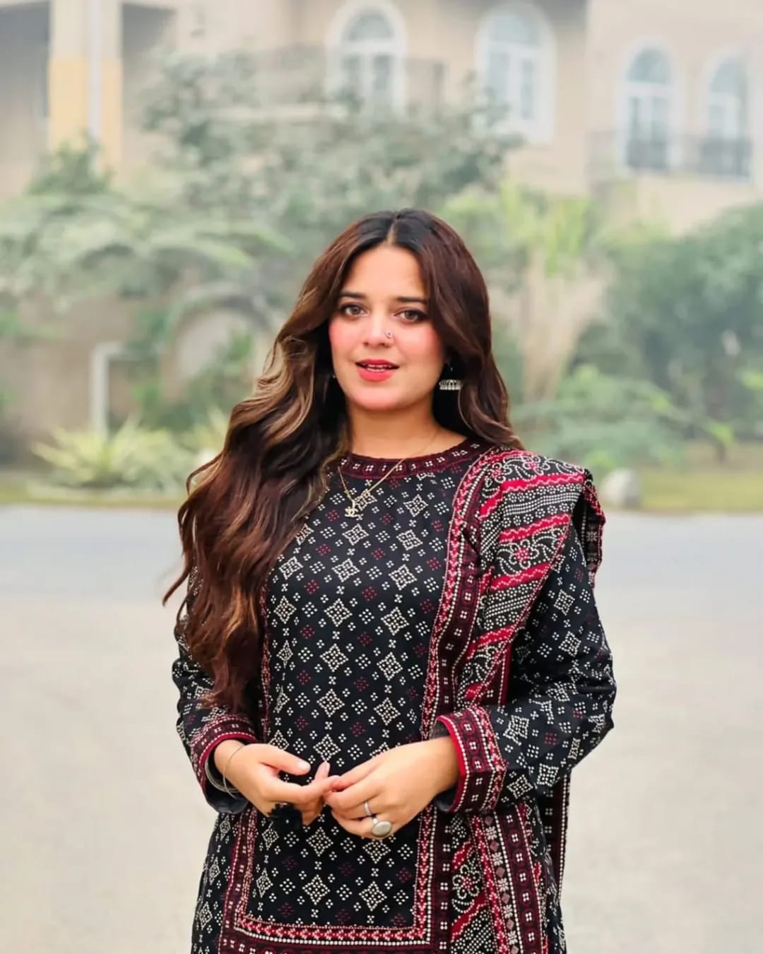DIGITAL PRINT AJRAK CHUNRI STITCHED 03 PIECES