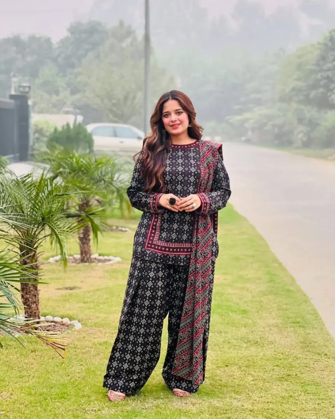 DIGITAL PRINT AJRAK CHUNRI STITCHED 03 PIECES
