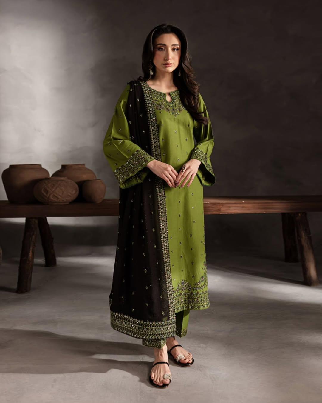 ADAAB LAWN EMB 3PC STITCHED FOR GIRLS
