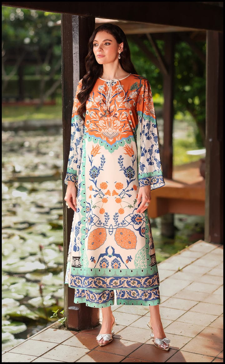 AMBER BLOOM CO-ORD SET STITCHED FOR GIRLS