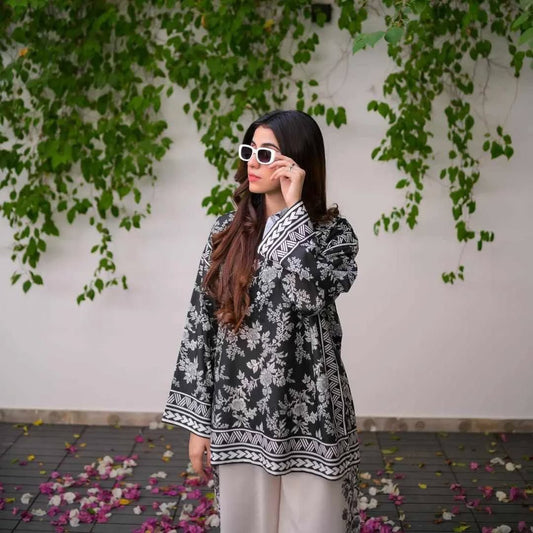 DILRUBA DIGITAL PRINTED 2 pieces stitched