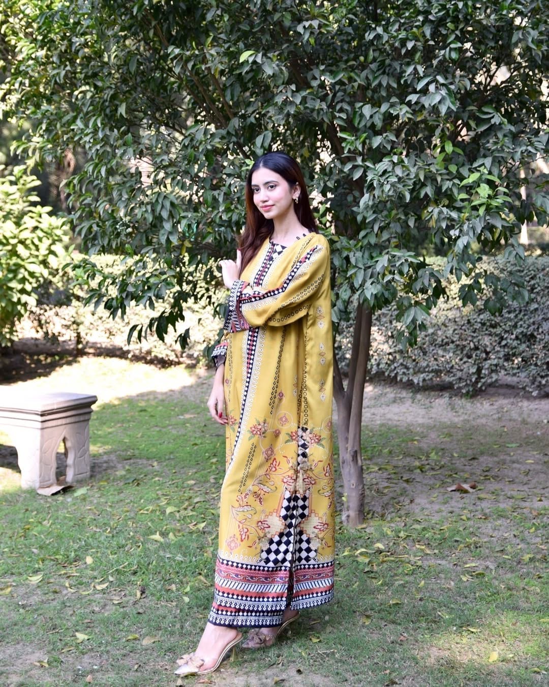 YELLOW BLUSH CO-ORD 2PC STITCHED FOR GIRLS