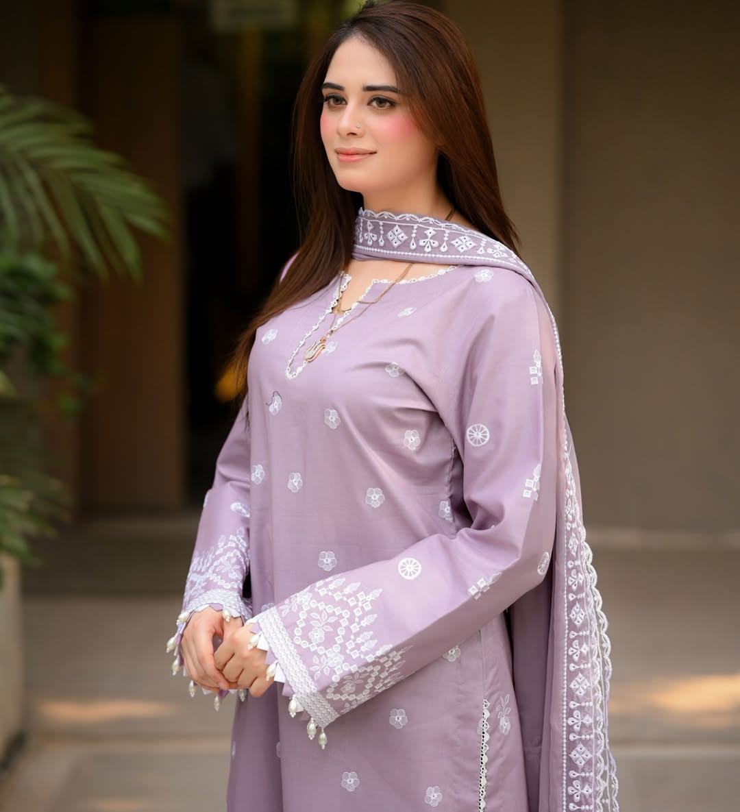FULL EMB LAWN 3PC STITCHED FOR GIRLS