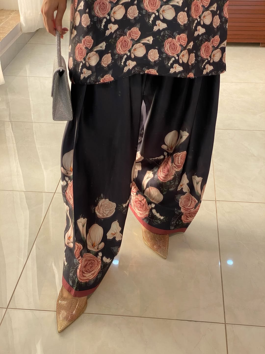 PETAL BLUSH CO-ORD SET STITCHED FOR GIRLS