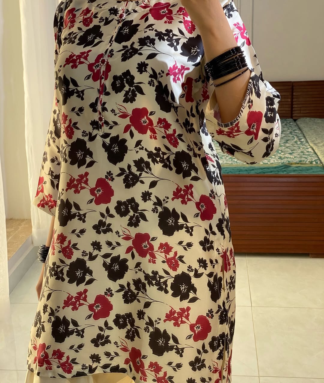 PETAL BLUSH CO-ORD SET STITCHED FOR GIRLS