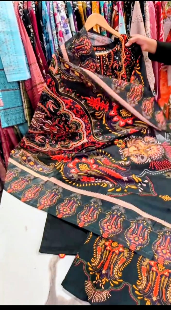 ZAUQ 3PC SUIT  STITCHED FOR GIRLS