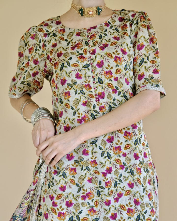 HADIQAA 3PC SUITE STITCHED FOR GIRLS