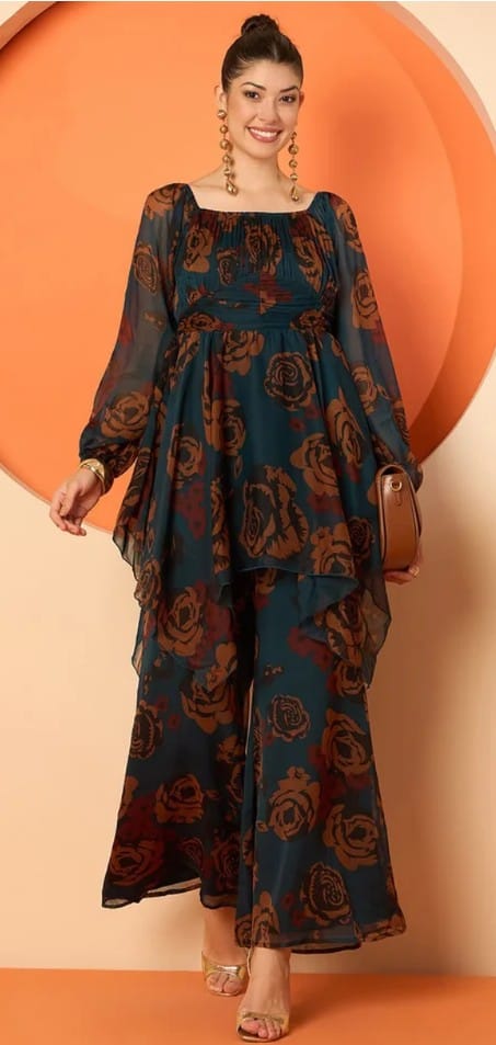 BAGGY STYLE CO-ORD SET STITCHED FOR GIRLS