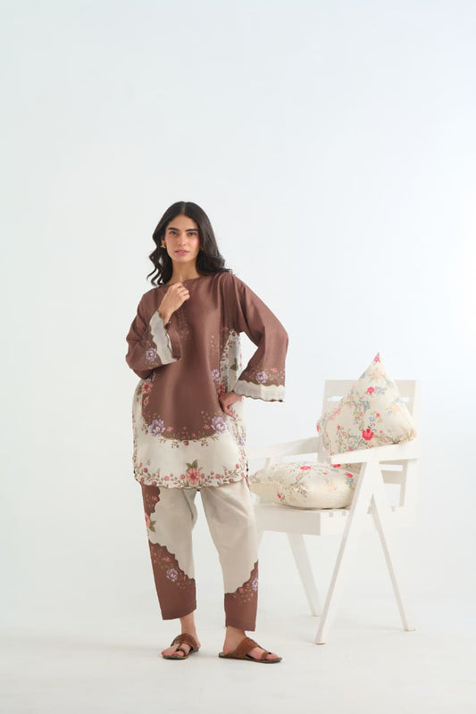 FARWA CO-ORD SET STITCHED FOR GIRLS